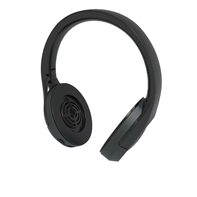 Black Over Ear Headphones With Modern Design And Comfortable Fit 3d model