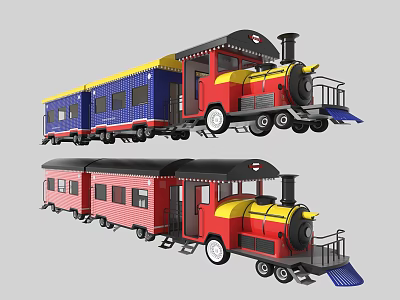 Modern Train 3d model