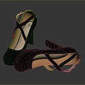 High Heels Stiletto Shoes Stiletto Heels Thick Heel Shoes Thick Heel Shoes High Heel Shoes Fashion High Heel Shoes 3d model