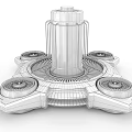 Modern Column 3d model