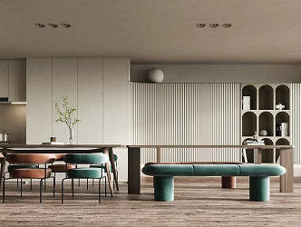 Su model of quiet home restaurant 3d model