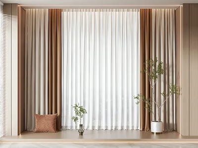 Curtains 3d model