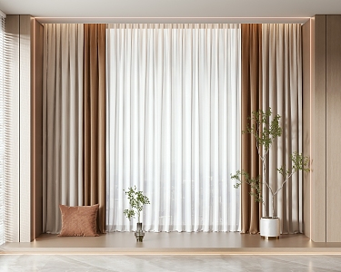 Curtains 3d model