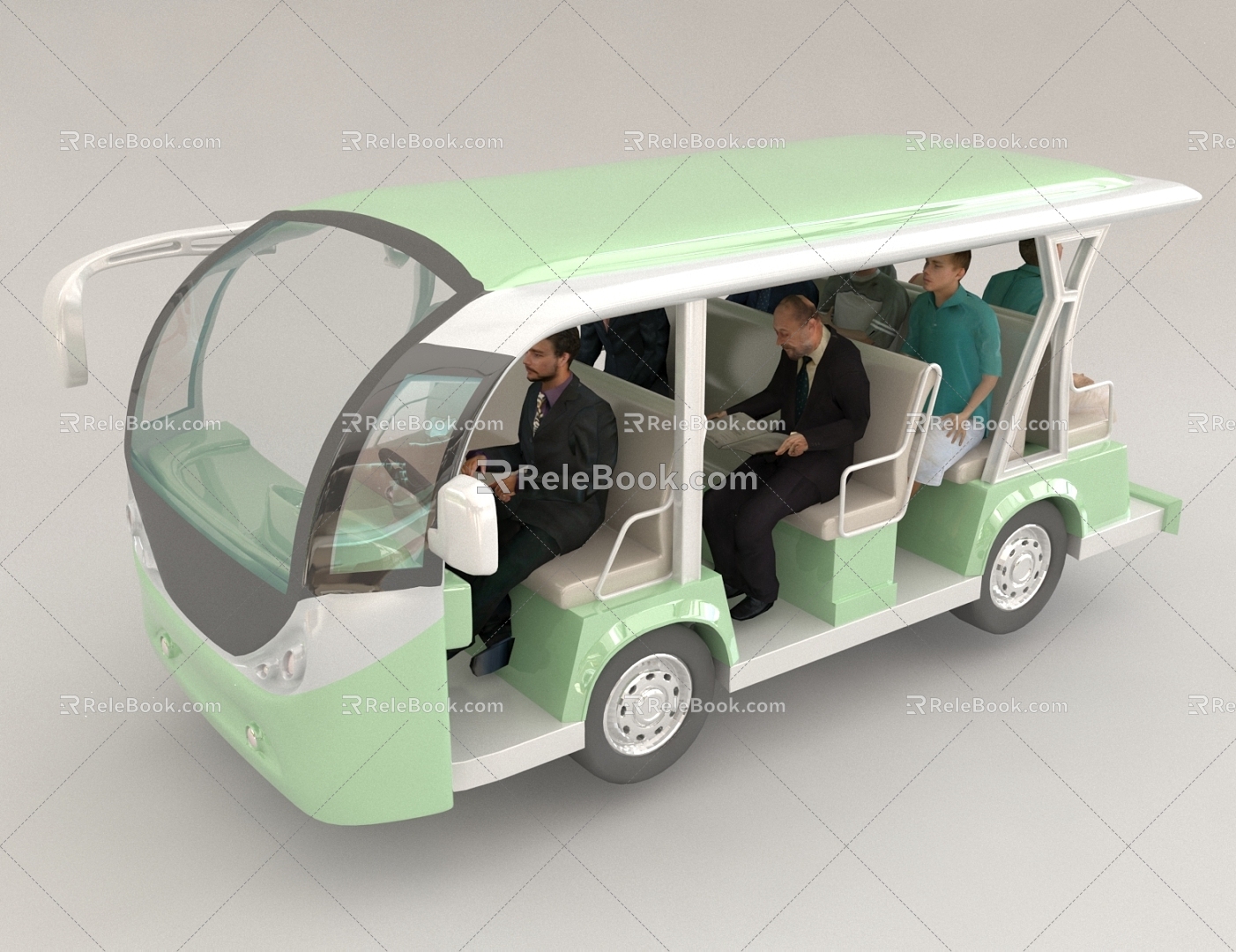 Scenic Car Sightseeing Car Transportation Tourist Car Electric Car 3d model