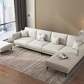 Modern Combination Sofa Multiplayer Sofa 3d model