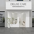 Modern Bright White Beauty Salon Interior With Nail Workstations And Elegant Reception Space Design