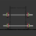 Essential Home Gym Fitness Equipment With Barbells Weight Rack And Exercise Mat