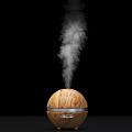 Aromatherapy Diffusers With Mist Output Featuring Different Wooden And White Designs For Daily Use