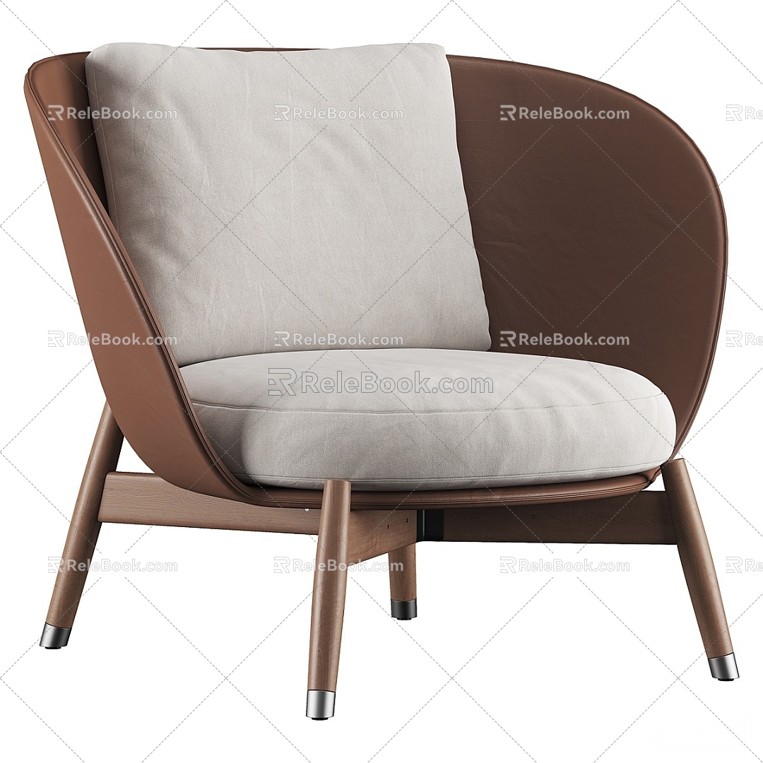 Modern Single Sofa 3d model