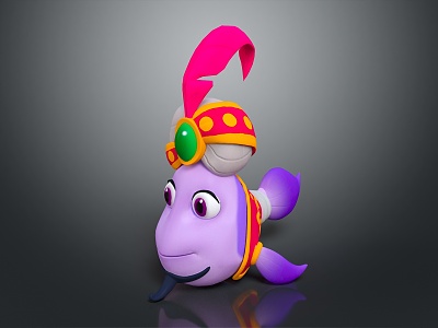 Modern Fish Clown Fish 3d model