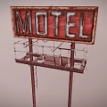 INDUSTRIAL LOFT SIGN BILLBOARD 3d model