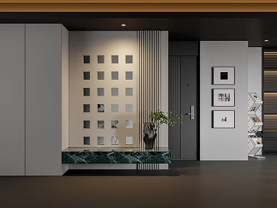 Modern Entrance 3d model