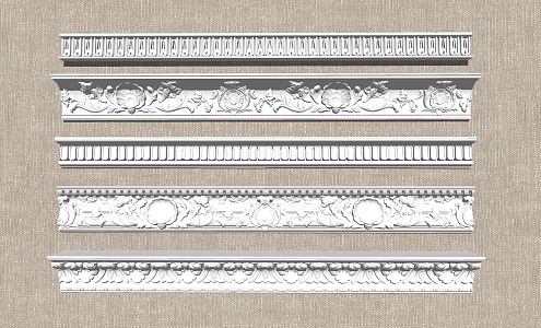 European plaster line 3d model