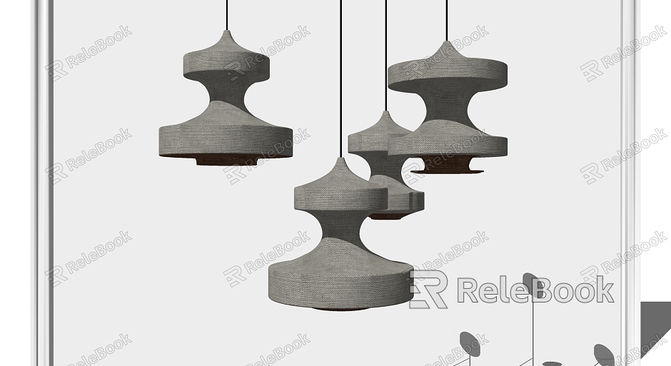 Nordic chandelier coarse cloth chandelier combination model