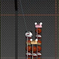 Cute Bear Ear Design Storage Basket for Organizing Basketballs in Sports Court