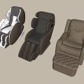 Modern Massage Chairs With Different Designs And Comfortable Leather Upholstery