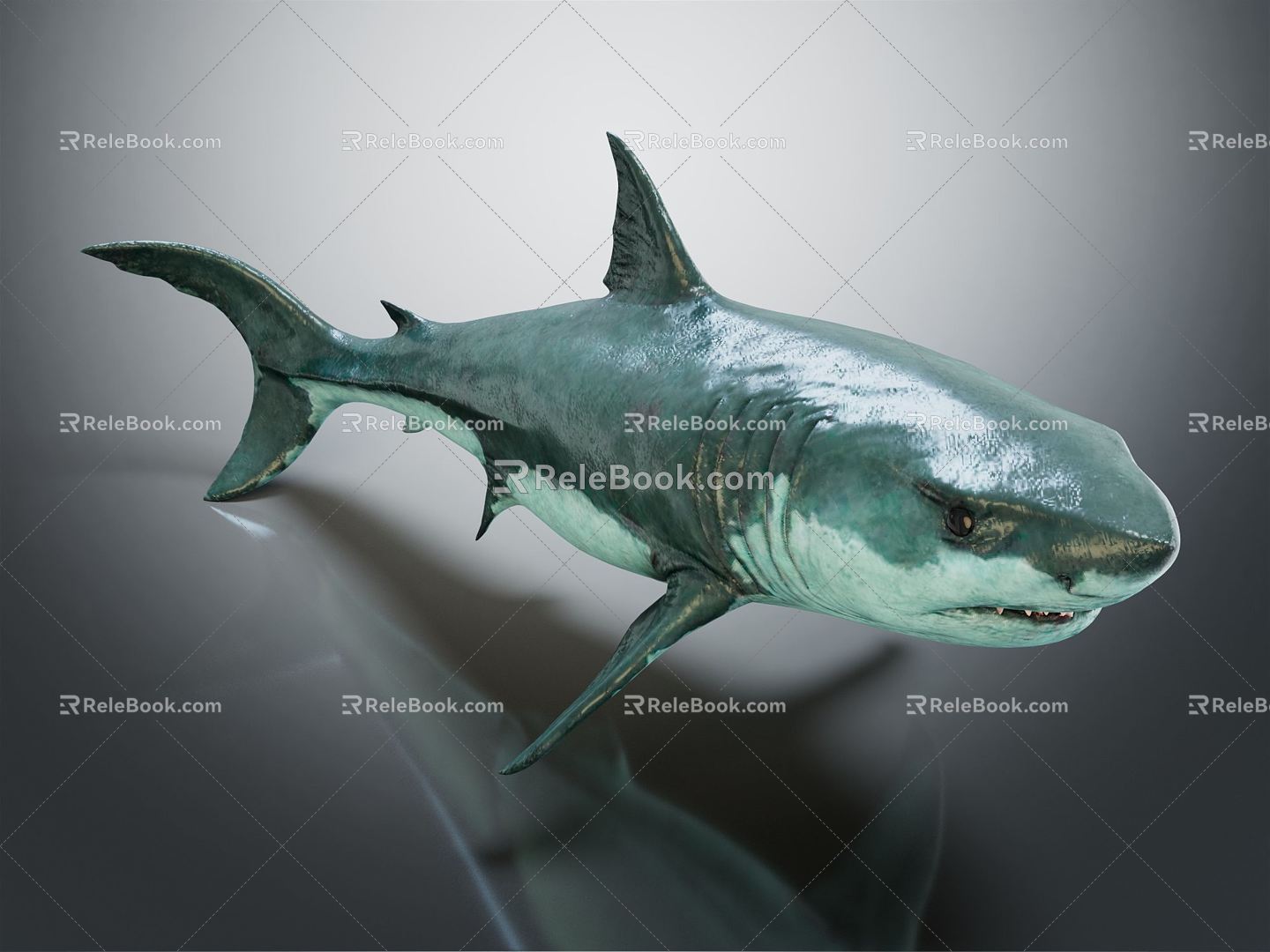 Modern Shark Eaters Human Shark 3d model