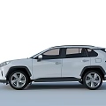 White Toyota SUV With Modern Exterior Design And Stylish Alloy Wheels