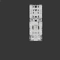 White Heavy Duty Off Road Truck With Multiple Wheels Metal Bumper And Roof Lights