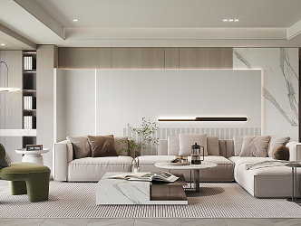 modern living room 3d model