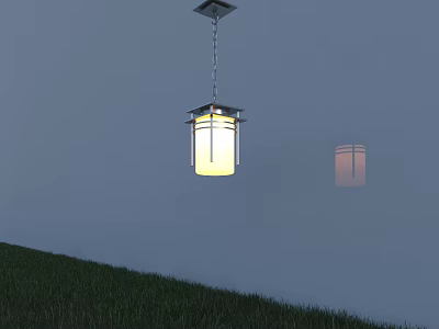 Modern Minimalist Pendant Light With Metal Frame And Glass Shade For Interior Decor 3d model
