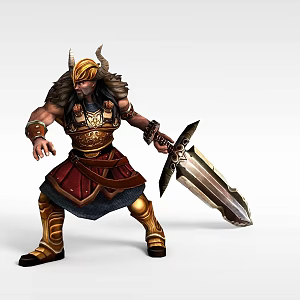 King of the Tadamir Barbarians 3d model