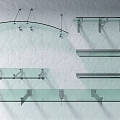 Glass awning 3d model