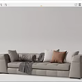 Modern Multiplayer Sofa 3d model