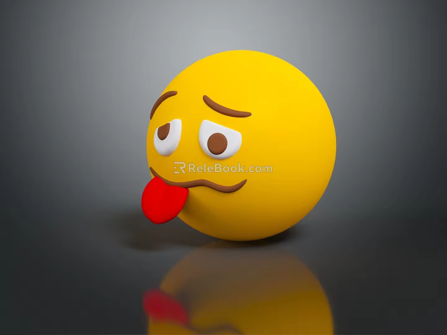 Expression package WeChat expression package cartoon expression cartoon face emoticon Yan text 3d model