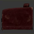 Red Two Seater Velvet Sofa Furniture With Classic Design And Armrests