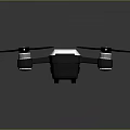 Sleek Modern Quadcopter Drone Design With White Body And Black Propellers