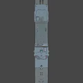 Gray Warship With Red Bottom Number 135 And Superstructure Radar Equipment