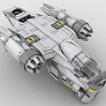 LEGO toy building blocks spaceship sci-fighter futuristic fighter 3d model