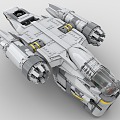 LEGO toy building blocks spaceship sci-fi fighter futuristic fighter 3d model