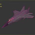 Detailed Silver Aerodynamic Fighter Jet 3D Model With Cockpit And Wings