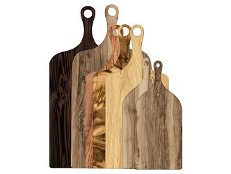 Modern cutting board knife holder 3d model