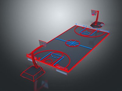 basketball court basketball hall basketball stadium 3d model