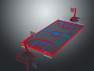 basketball court basketball hall basketball stadium 3d model