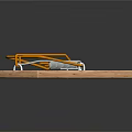 Mouse Trap For Catching Mice With Wooden Base And Metal Spring Frame