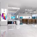 Honor Digital Store With Bright Interior And Various Smartphones Tablets On Display Counters