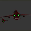 Red Sci Fi Spaceship And Fighter Jet With Futuristic Design And Detailed Features