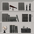 Middle Ancient Book Ornaments 3d model