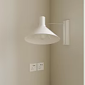 Modern White Simple Wall Lamp Reading Lamp 3d model