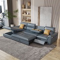 Modern Multiplayer Sofa Bed Multi-Function Sofa 3d model