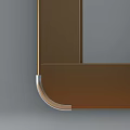 Sleek Full Length Mirror With Wooden Frame In Light Colored Room And Wooden Floor