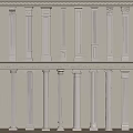 European Column Roman Column Gypsum Column Gypsum Line Cylindrical Square Column 3d model