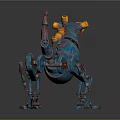 Industrial LOFT Machine Dinosaur Mechanical Dinosaur Mechanical Monster Machine Monster 3d model