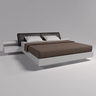 Double bed 3d model
