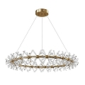 Modern chandelier ceiling tube lamp star glass 3d model