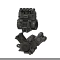 Industrial Mechanical Equipment With Metal Construction And Intricate Component Parts